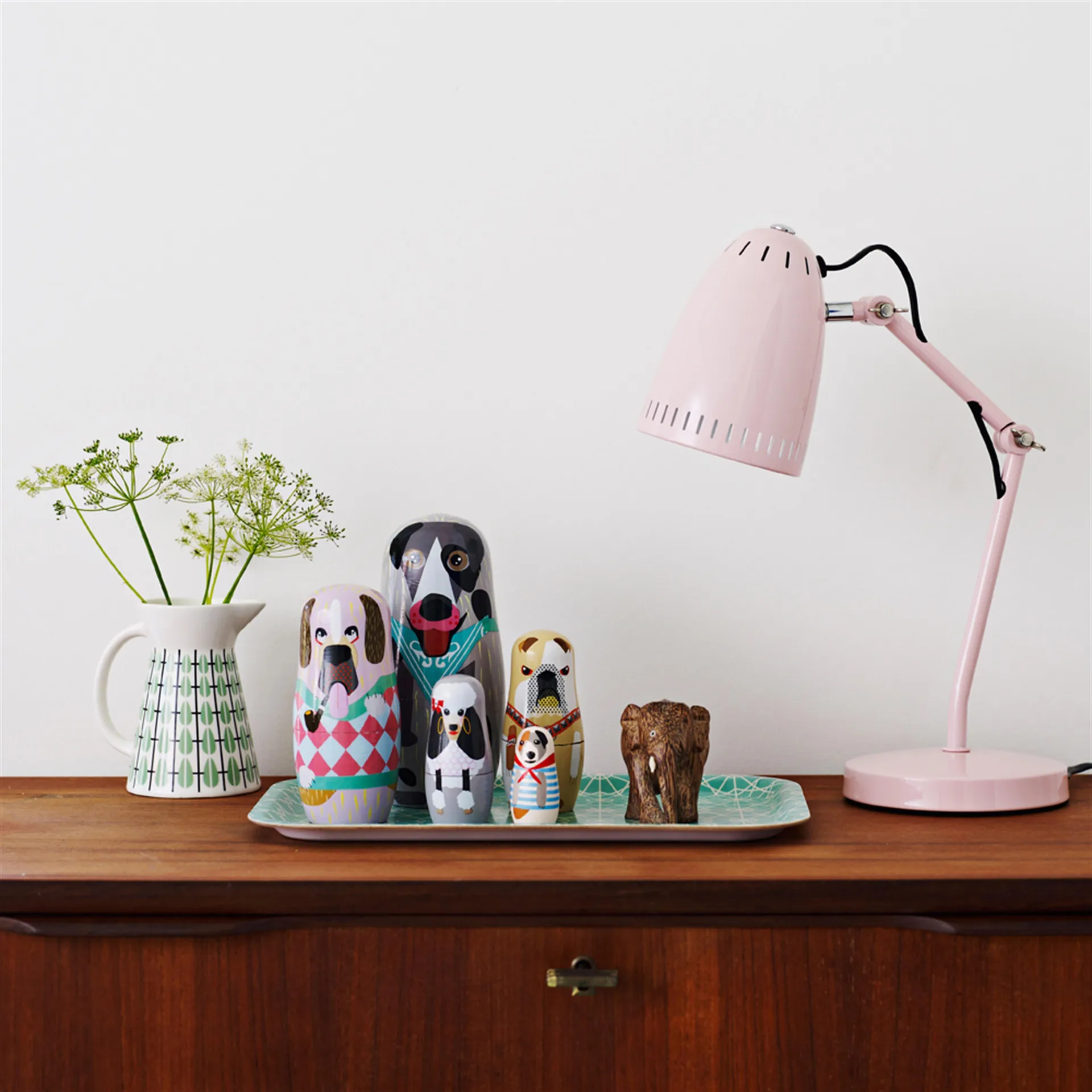 Olivia mjölkkanna, vit-mint Superliving