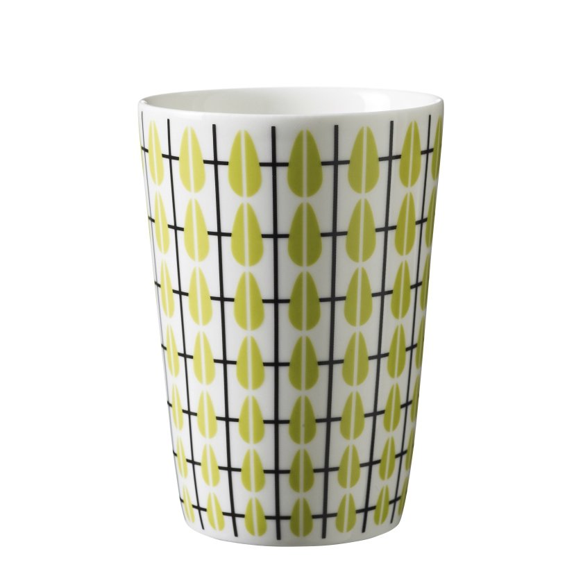 Superliving Olivia mugg vit-limegrön | Skandinavisk Design | Kaffekoppar | Grön