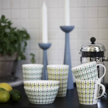 Olivia skål - vit-limegrön - Superliving
