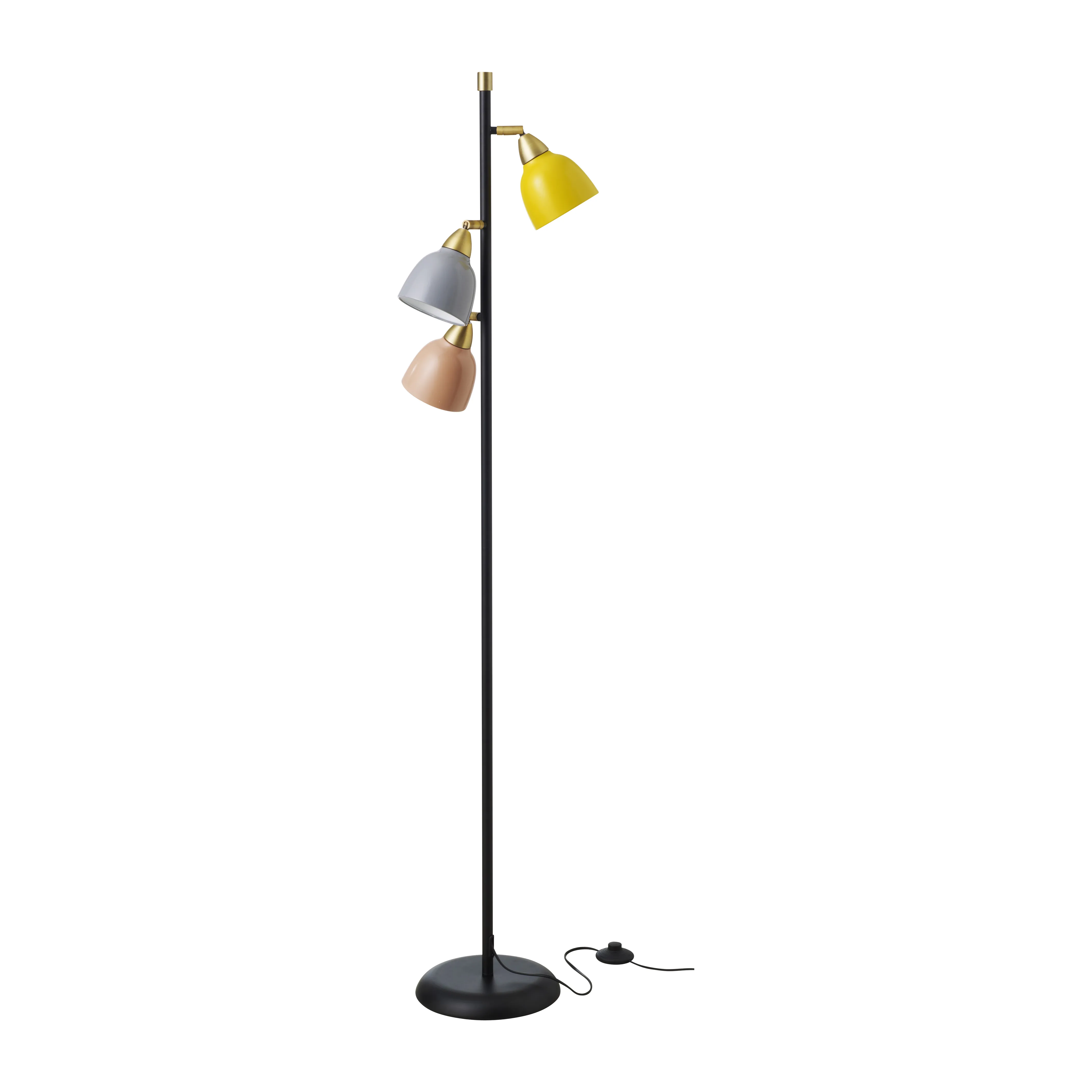 Urban Triple golvlampa, Black-Multi