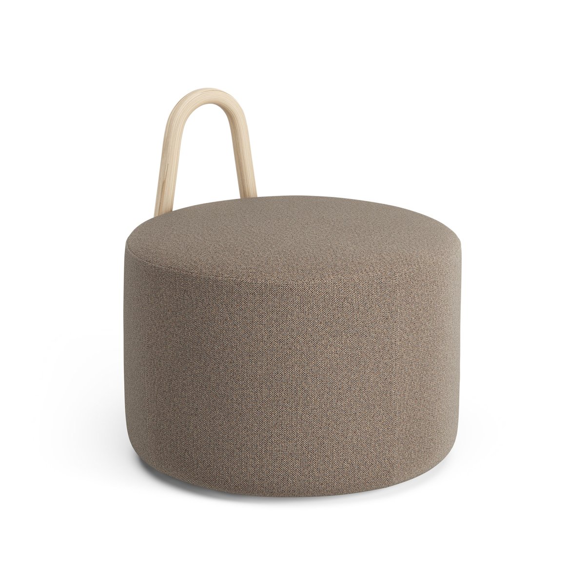 Swedese Amstelle puff mellan med hjul ask naturlack Main Line Flax 23