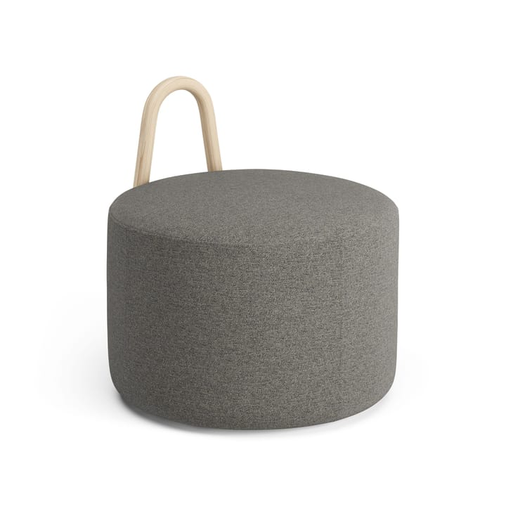 Amstelle puff mellan med hjul ask naturlack - Main Line Flax 26 - Swedese
