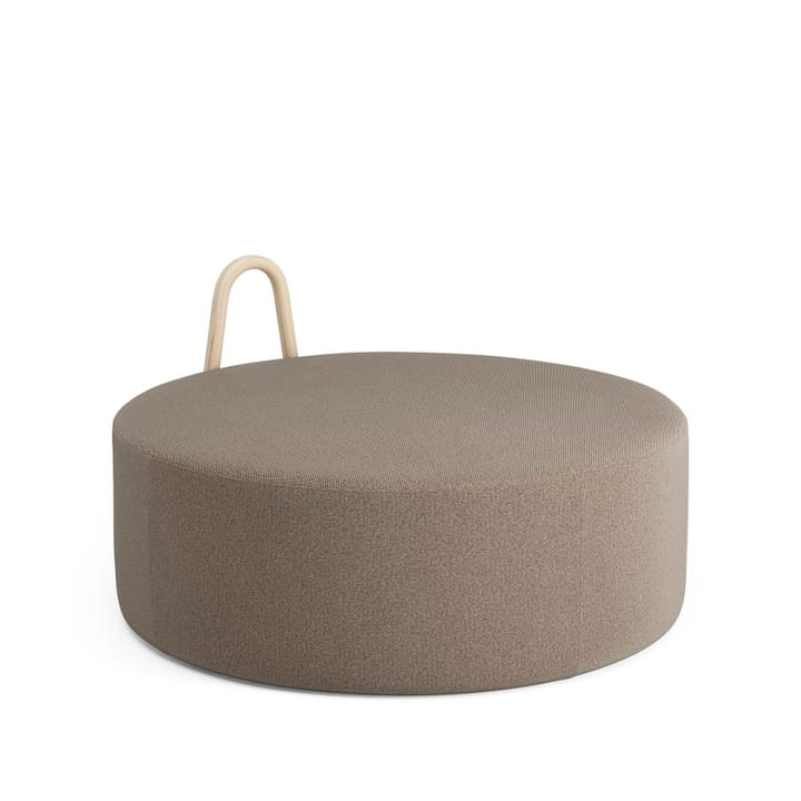 Amstelle Sittpuff - tyg mainline flax 13 beige-stor-handtag i ask - Swedese