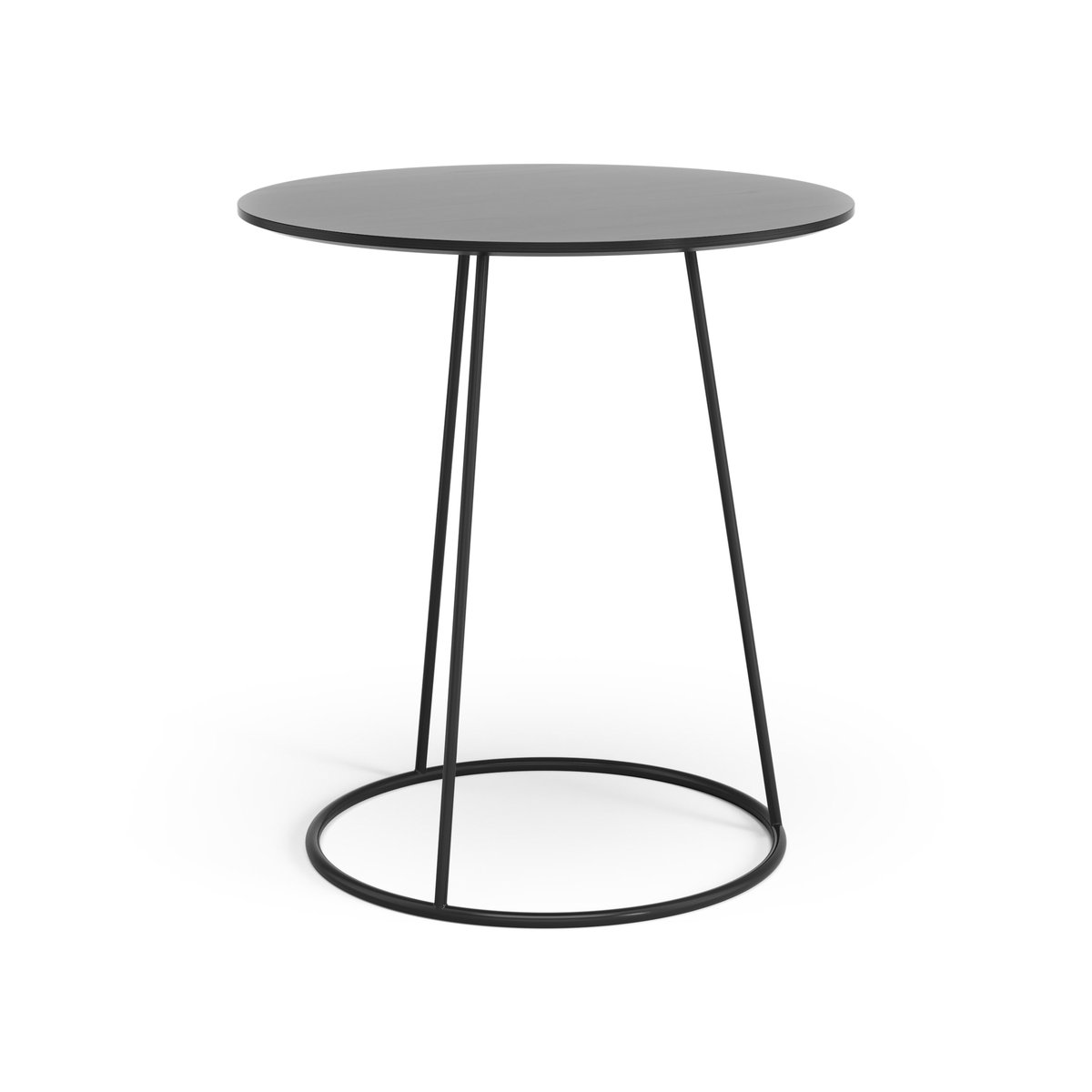 Swedese Breeze bord slät skiva 46 cm Svart | Skandinavisk Design | Avlastningsbord & Sidobord | Svart