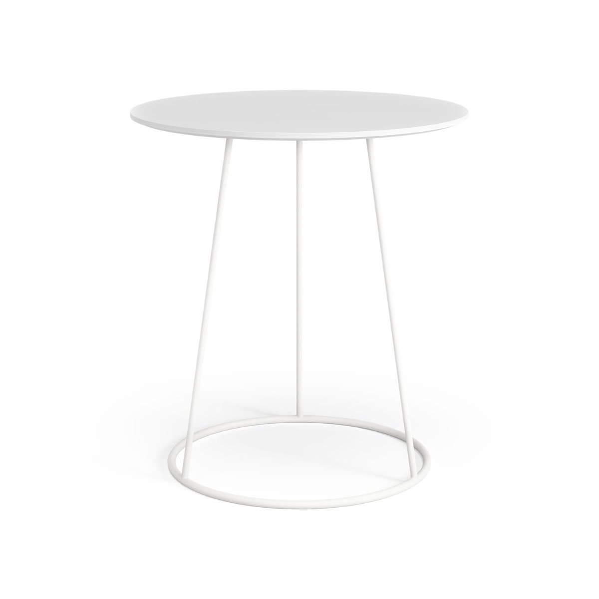 Swedese Breeze bord slät skiva 46 cm Vit | Skandinavisk Design | Avlastningsbord & Sidobord | Vit