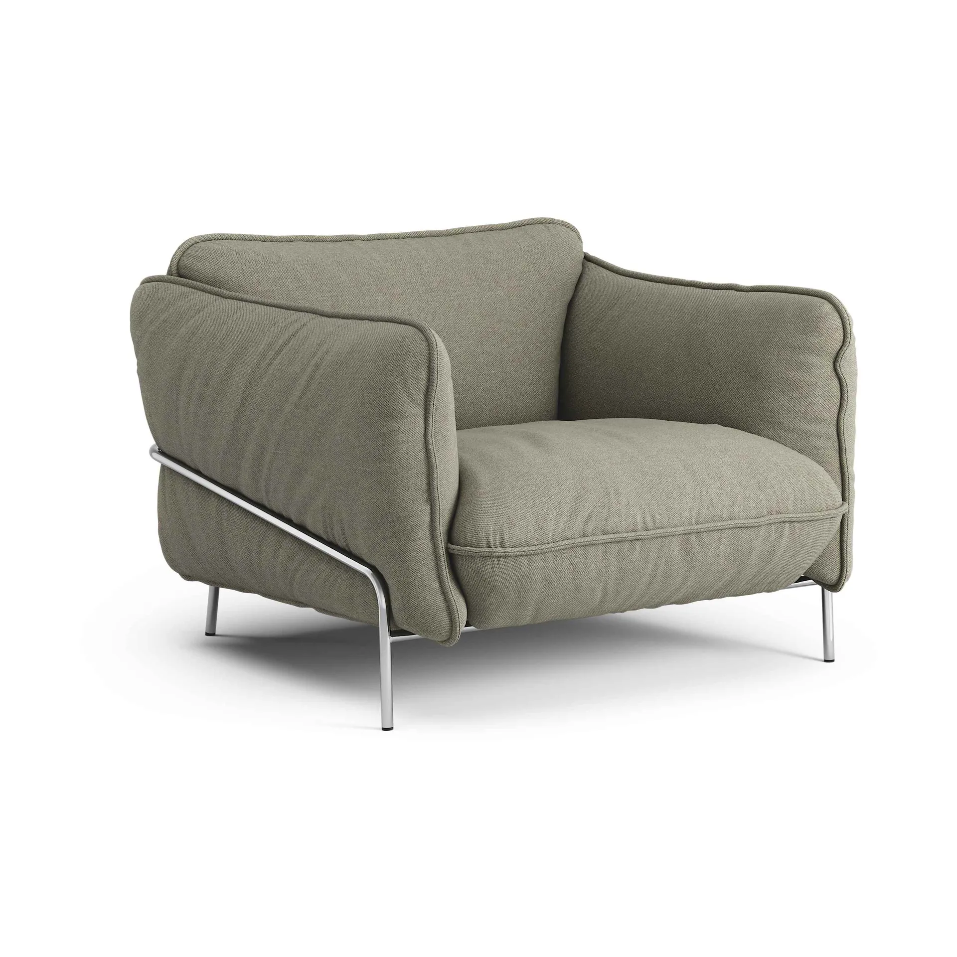 Continental fåtölj, Sealife Green/black-kromat stål Swedese