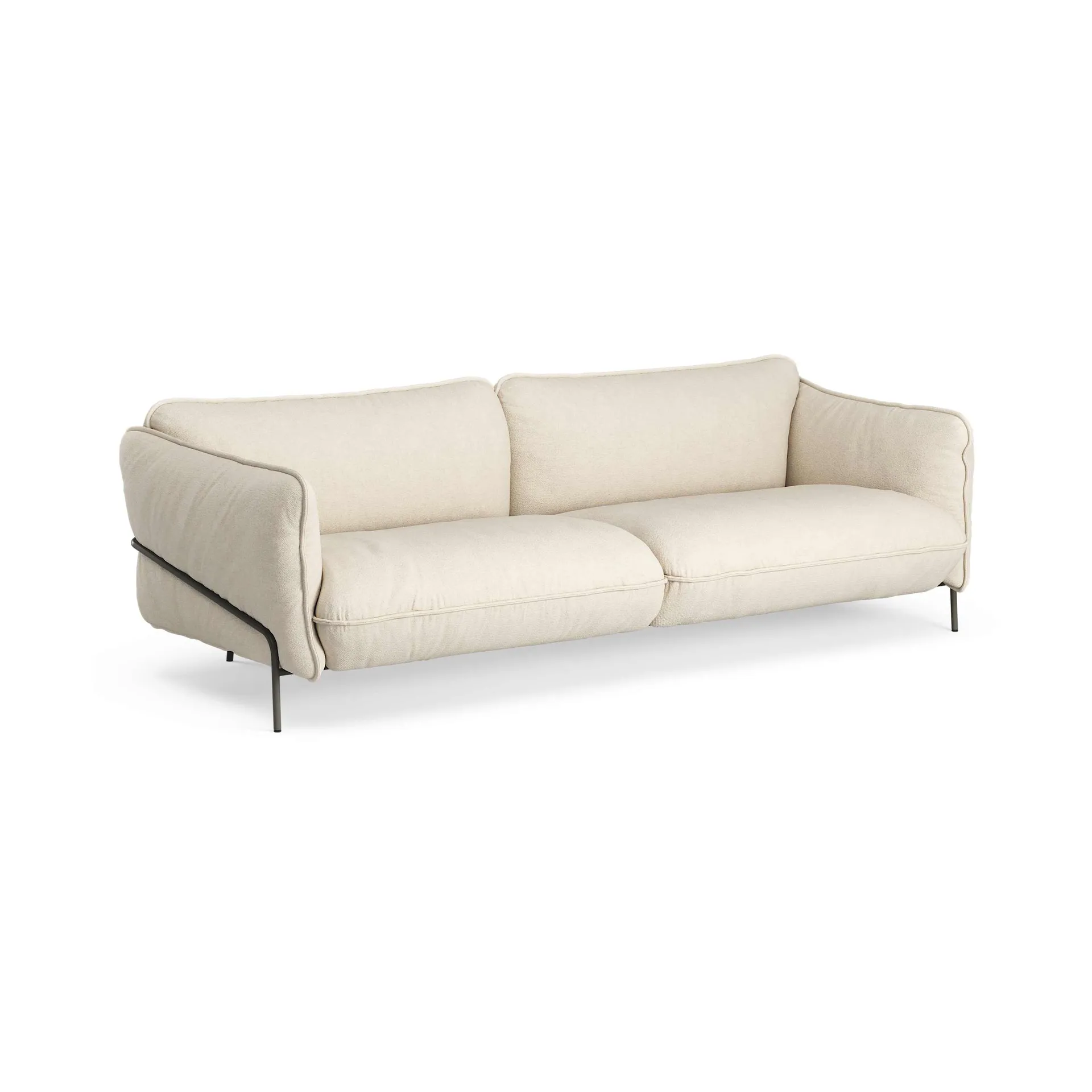 Continental soffa, Sealife Light beige/White-orkangrå Swedese
