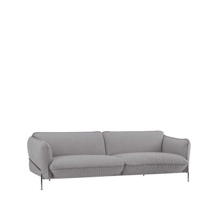 Continental soffa - tyg divina md 713 ljusgrå, kromad stålram - Swedese