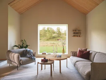 Continental soffa - Wave Sand-kromat stål - Swedese