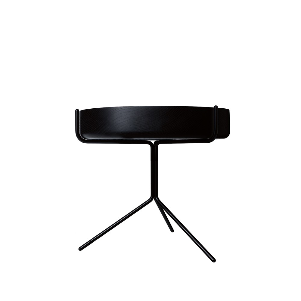 Swedese Drum bord Svartlaserad-h.36cm-svart stativ | Skandinavisk Design | Avlastningsbord & Sidobord | Svart
