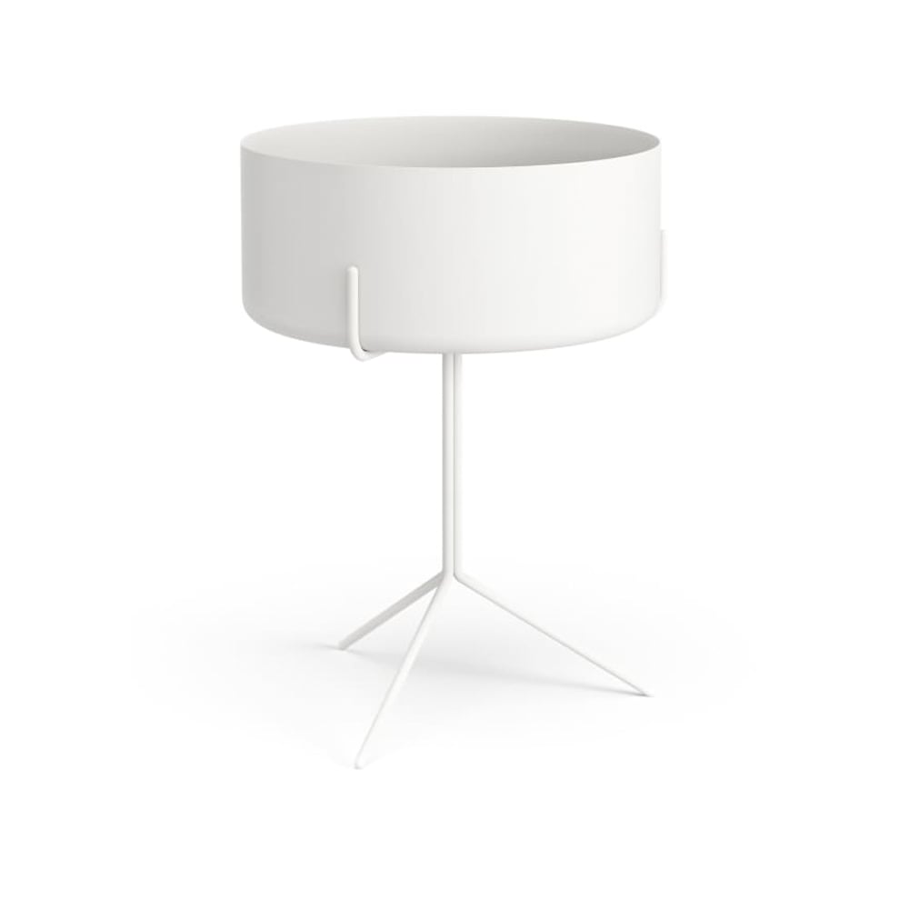Swedese Drum bord vit, planteringskärl | Skandinavisk Design | Avlastningsbord & Sidobord | Vit