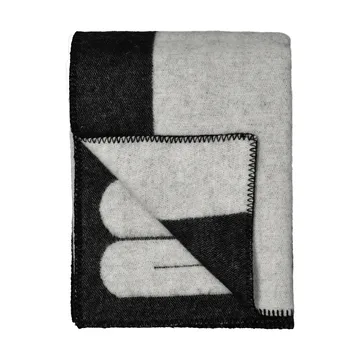 Duality pläd 130x180 cm - Svart-ljusgrå - Swedese
