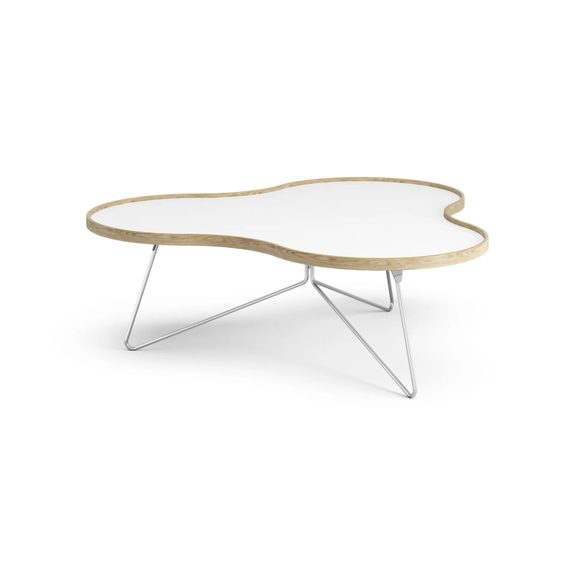 Flower bord 107x114 cm, H45 cm-vit-ek-krom Swedese