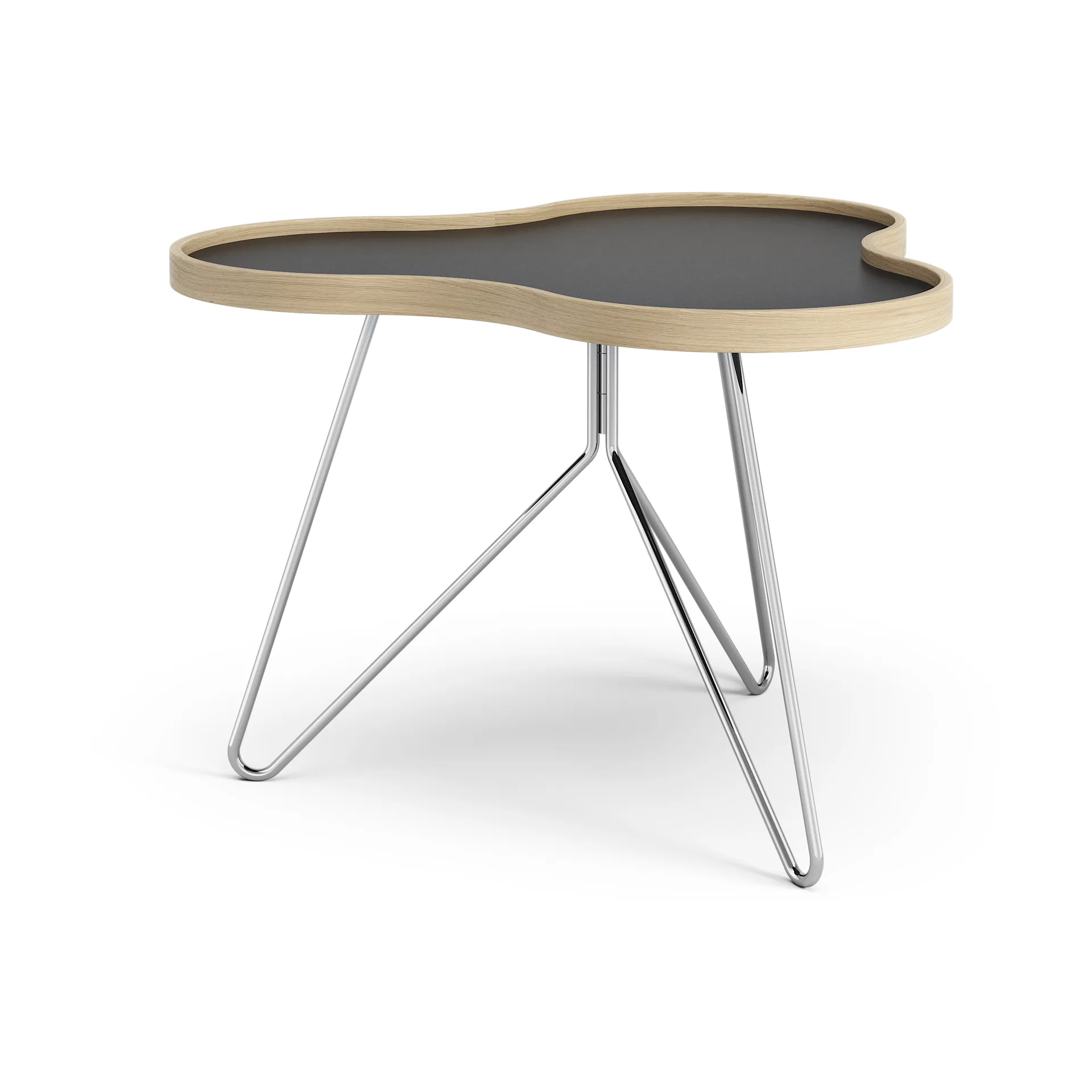 Flower bord 62x66 cm, H45 cm, Svart-ek-krom Swedese