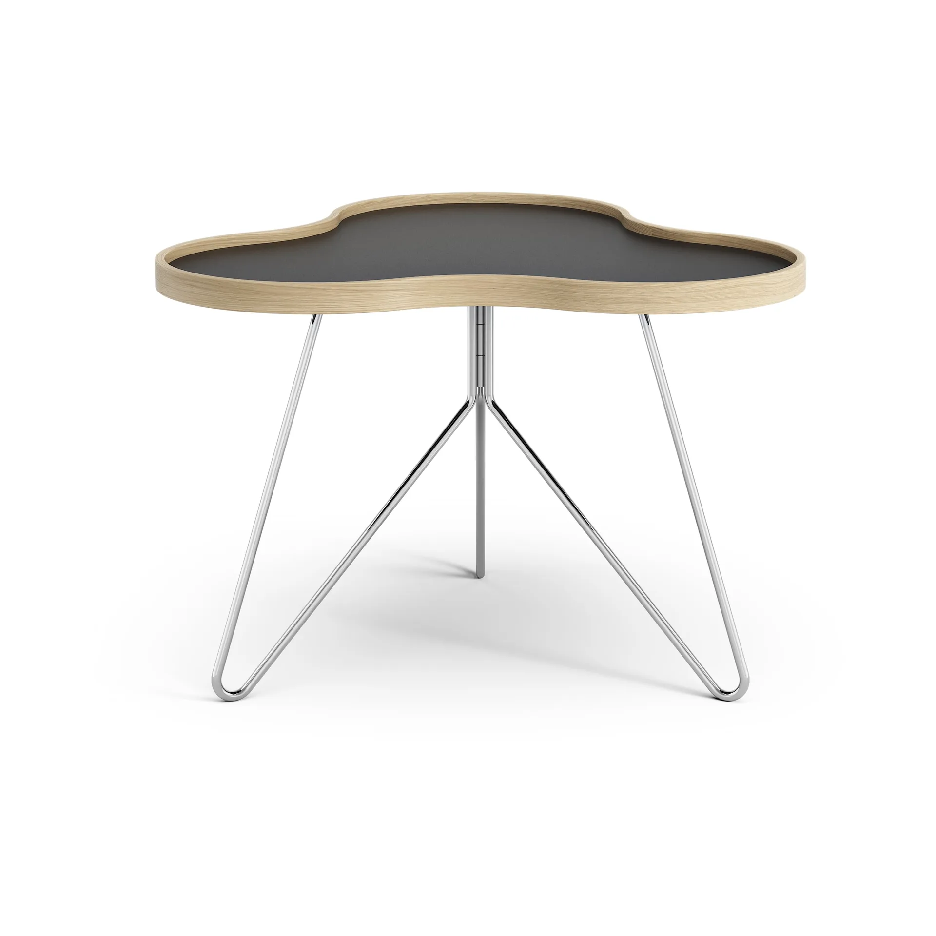 Flower bord 62x66 cm, H45 cm, Svart-ek-krom Swedese