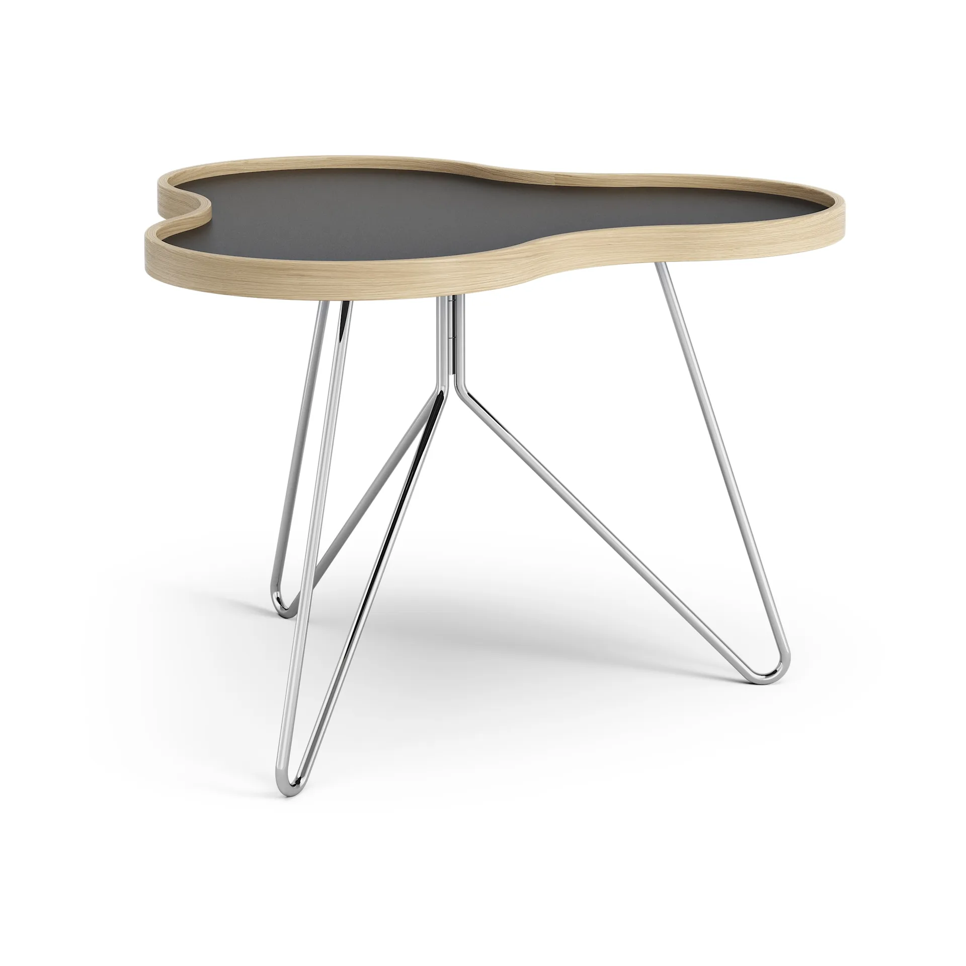 Flower bord 62x66 cm, H45 cm, Svart-ek-krom Swedese