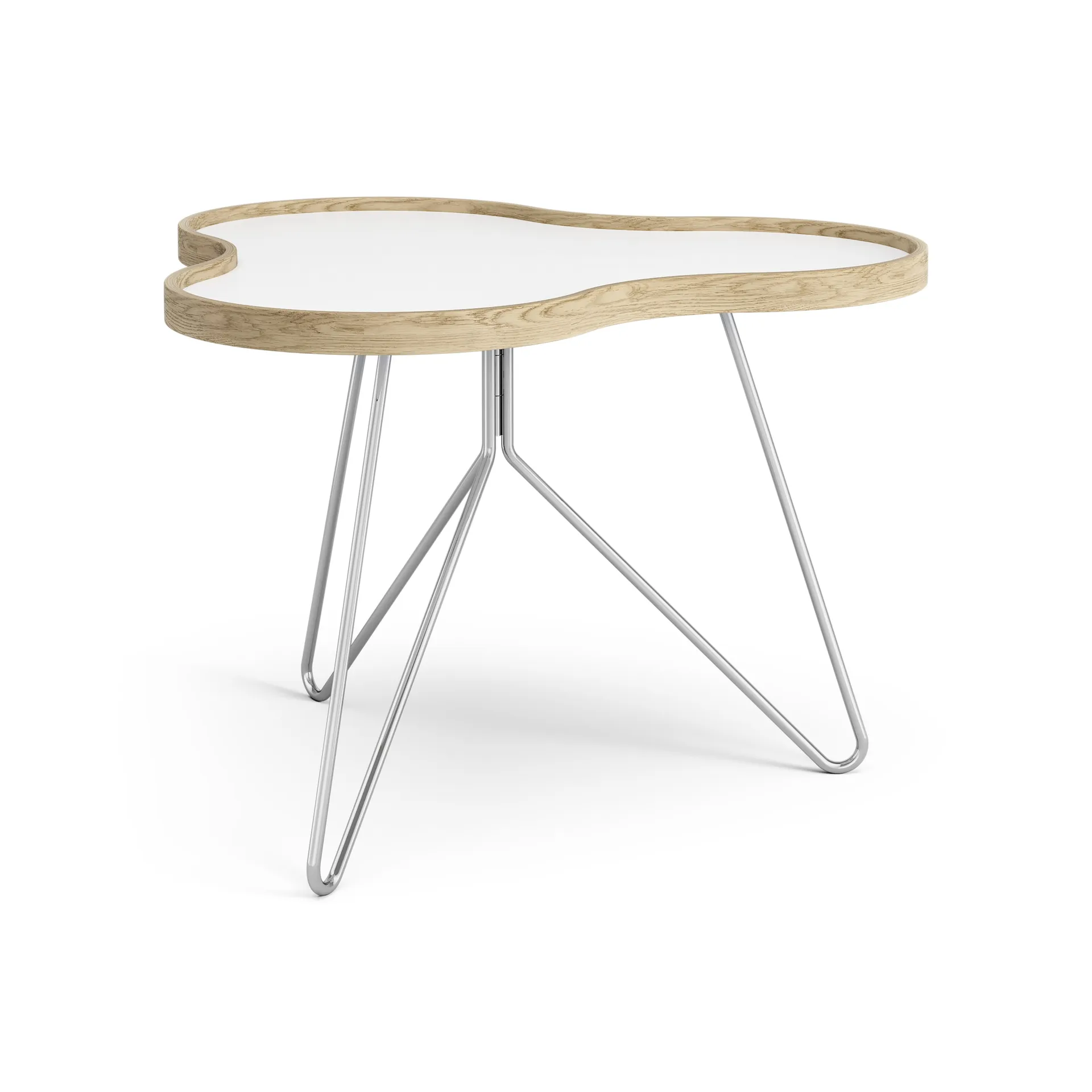 Flower bord 62x66 cm, H45 cm-vit-ek-krom Swedese