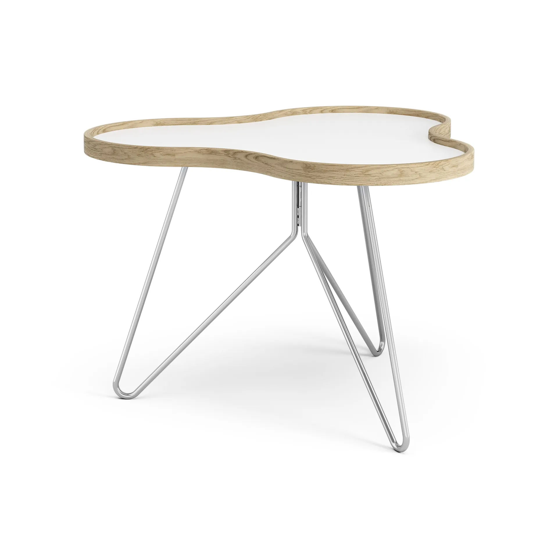 Flower bord 62x66 cm, H45 cm-vit-ek-krom Swedese