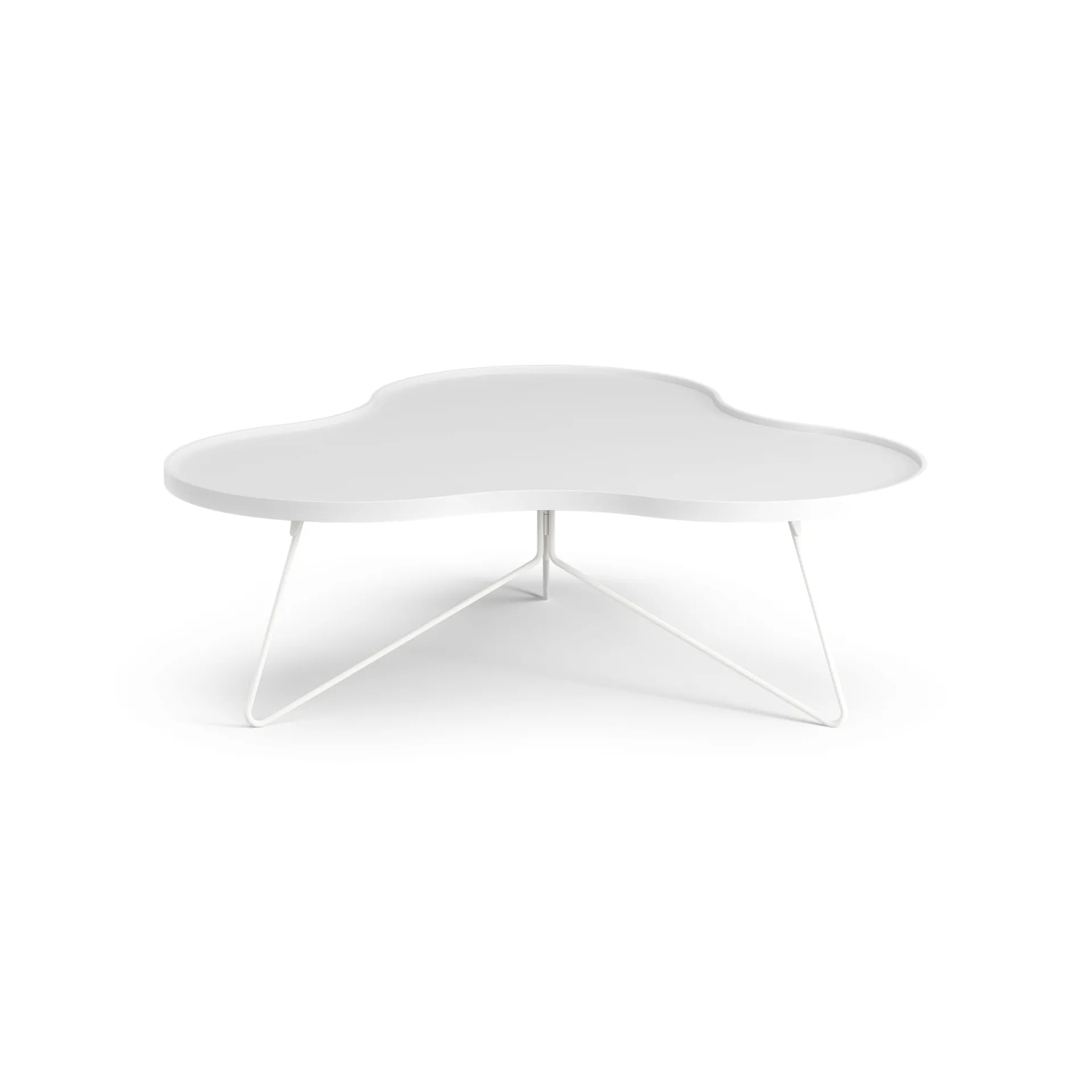 Flower mono bord 107x114 cm, H39 cm Ask vitlaserad Swedese
