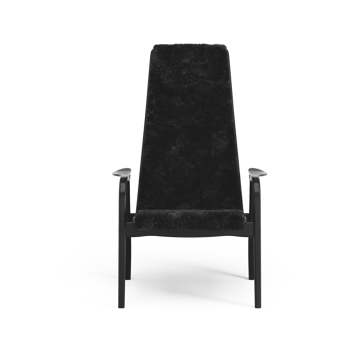 Lamino fåtölj - Fårskinn black-svartbetsad bok - Swedese