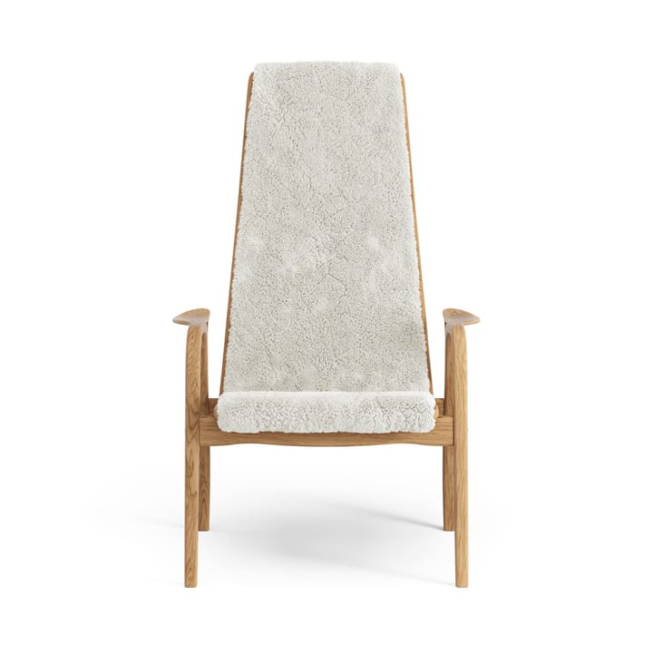 Lamino fåtölj oljad ek/fårskinn, Offwhite (vit) Swedese
