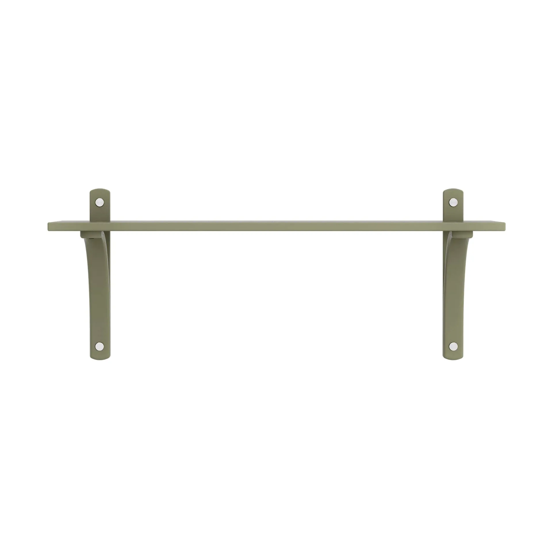 Levi hylla 1 hyllplan, Moss green-aluminium, 90 cm Swedese