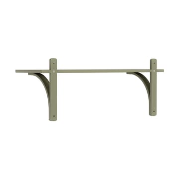 Levi hylla 1 hyllplan - Moss green-aluminium, 90 cm - Swedese