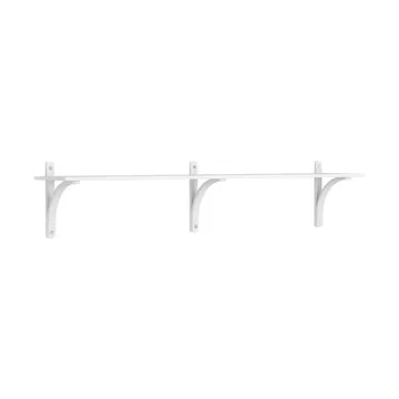 Levi hylla 1 hyllplan - Vitlaserad ask-aluminium, 180 cm - Swedese