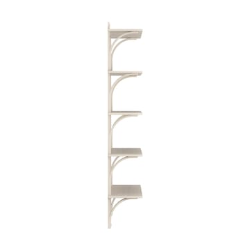 Levi hylla 5 hyllplan - Vitpigmenterad ask-mässing, 90 cm - Swedese