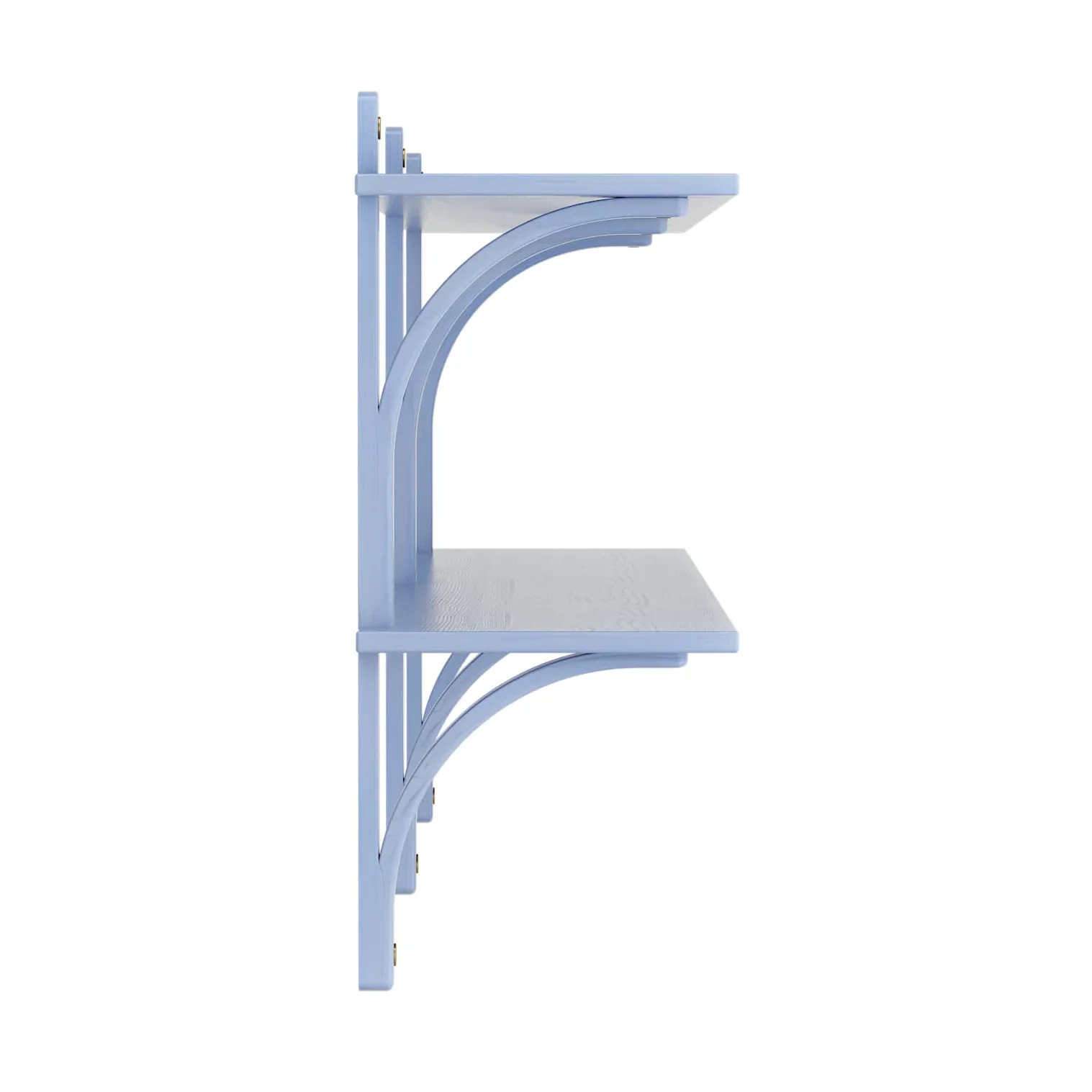 Levi hylla, Ilke blå-mässing, 2 hyllplan, 180 cm Swedese