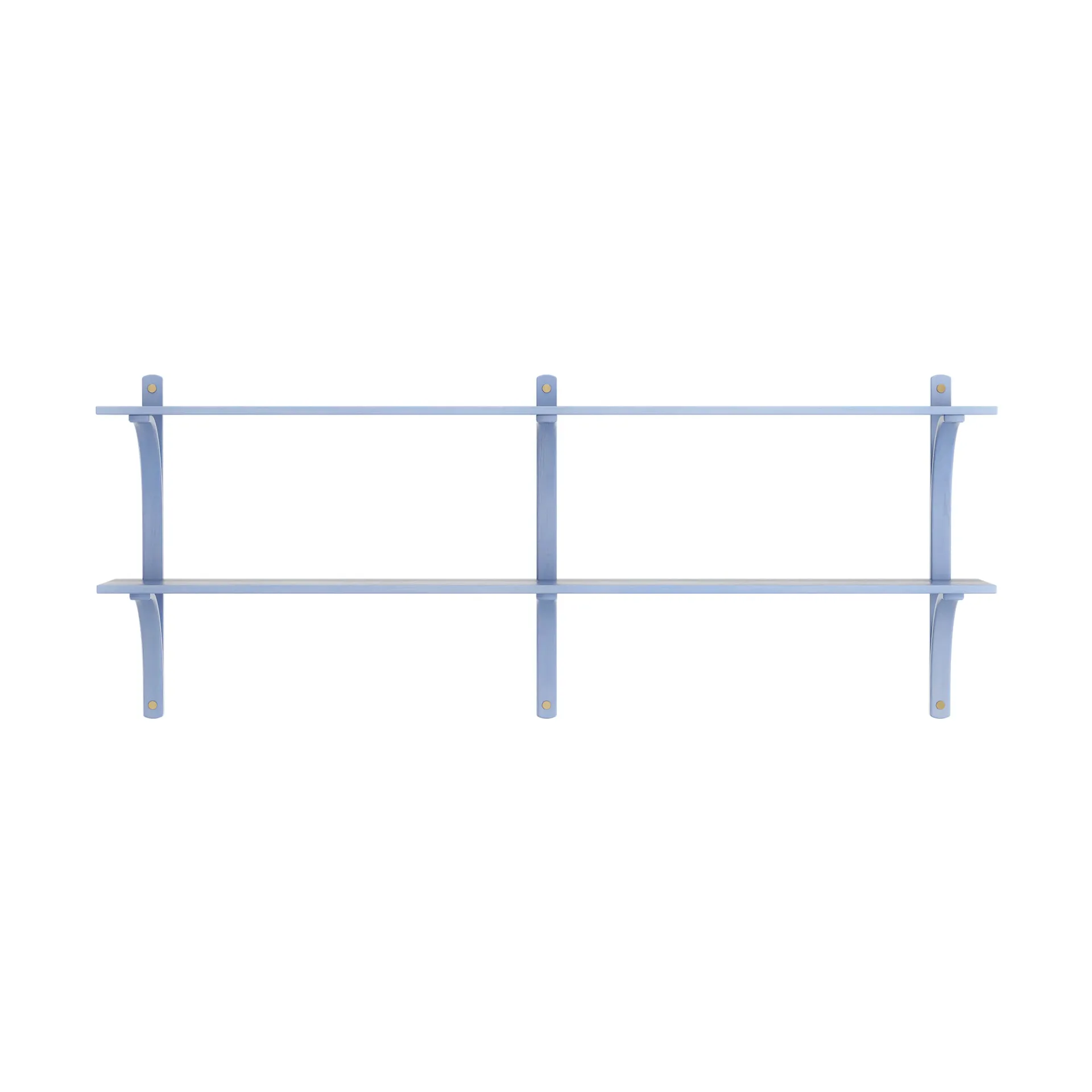 Levi hylla, Ilke blå-mässing, 2 hyllplan, 180 cm Swedese