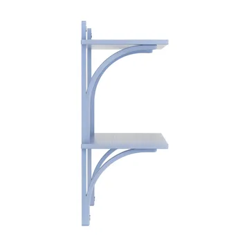 Levi hylla - Ilke blå, rostfritt stål, 2 hyllplan, 90 cm - Swedese