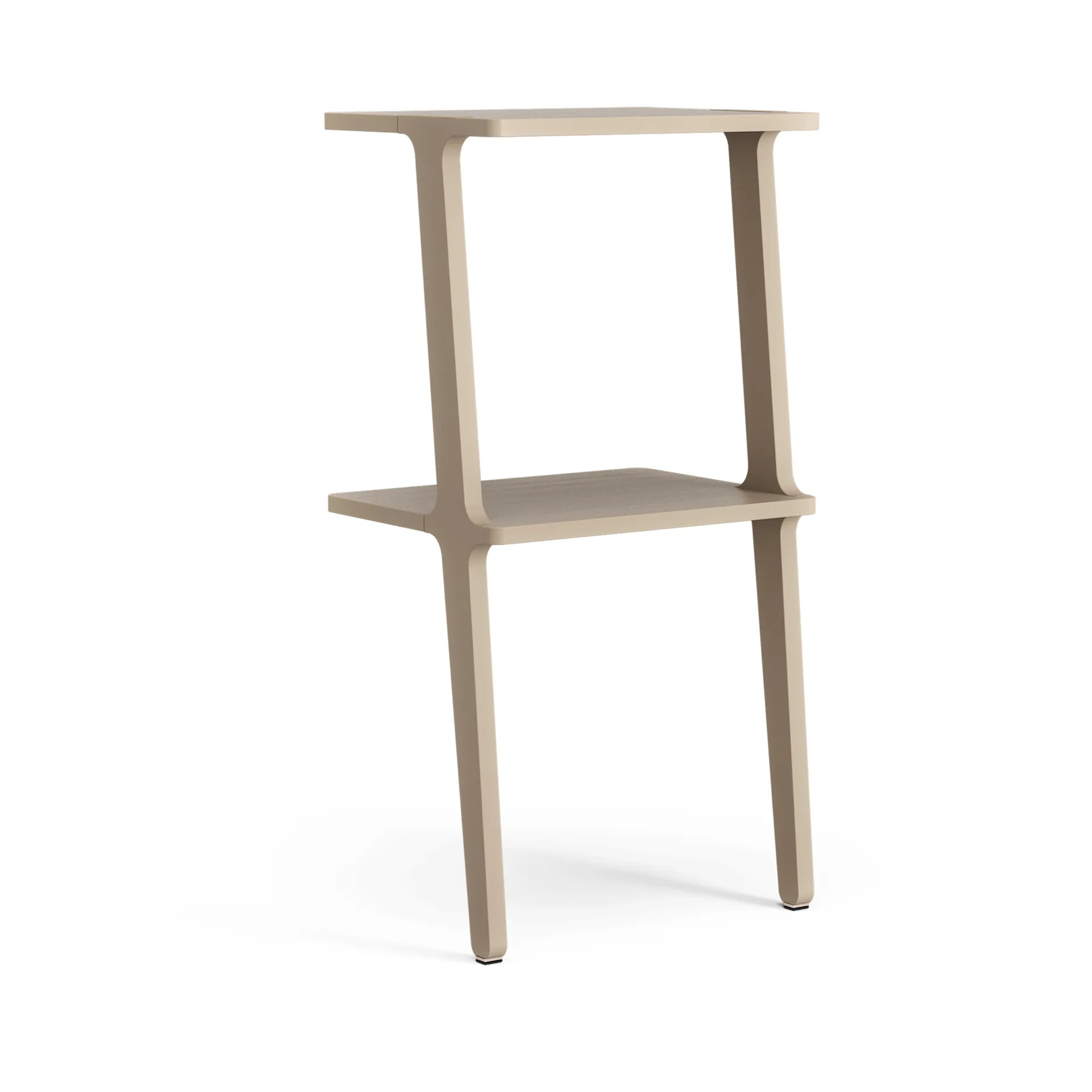 Libri hylla 2 hyllplan, Ask lackad nutmeg Swedese