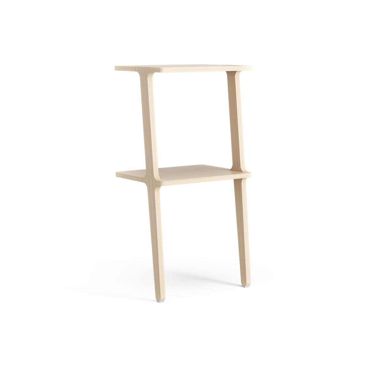 Swedese Libri hylla 2 hyllplan Ask lackad | Skandinavisk Design | Hyllor & Hyllsystem | Beige
