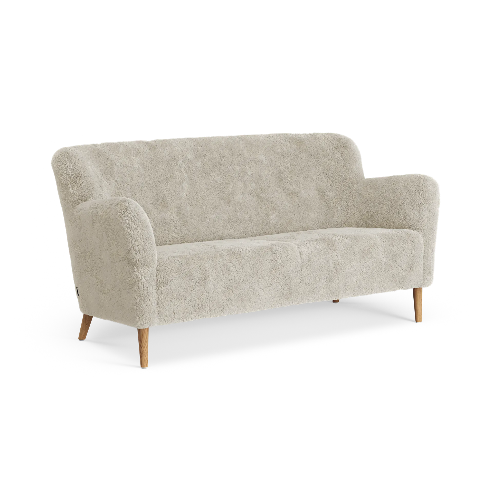 Nova 2-sits soffa fårskinn, Moonlight-oljad ek Swedese