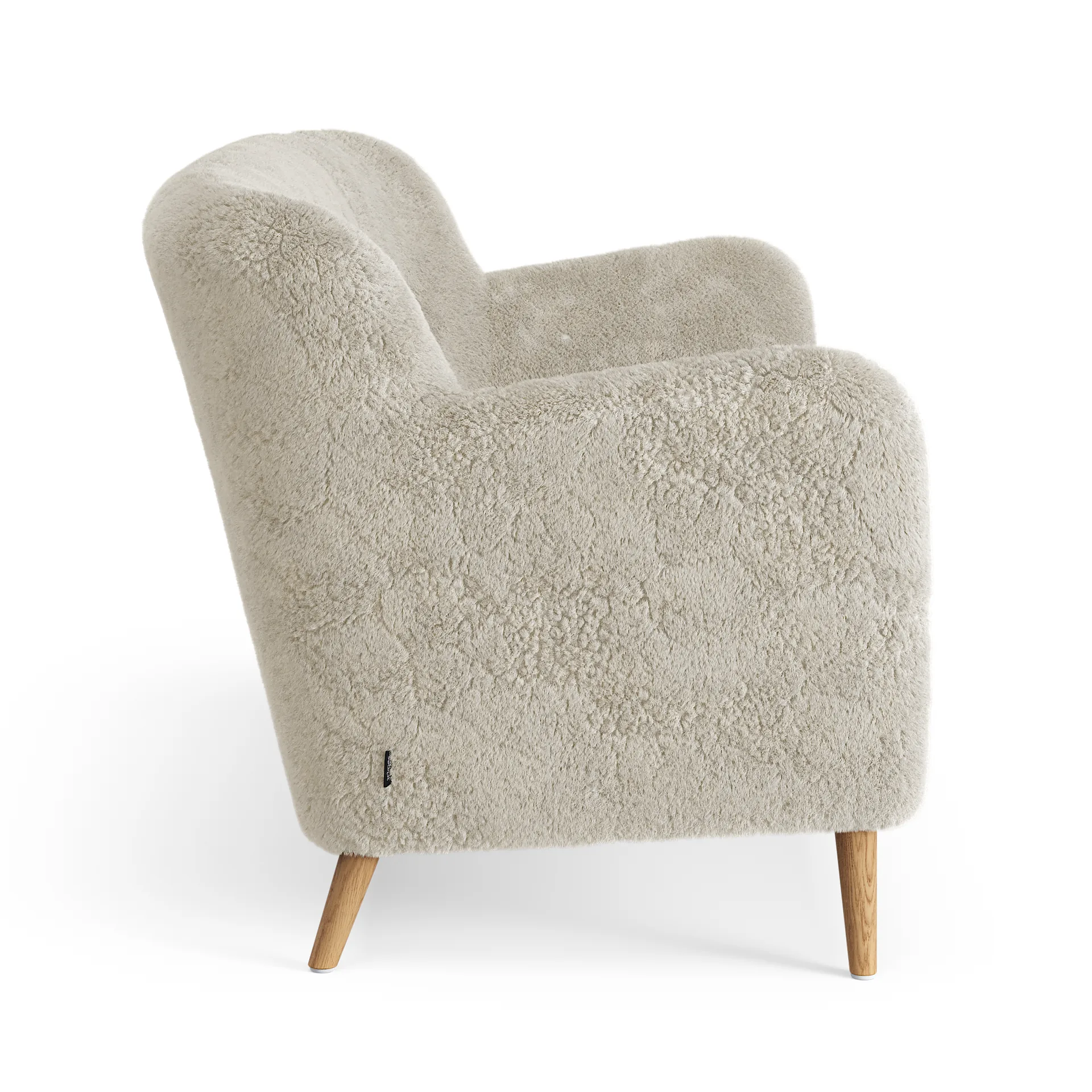 Nova 2-sits soffa fårskinn, Moonlight-oljad ek Swedese