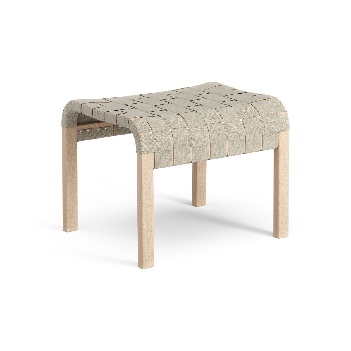 Swedese Primo fotpall lackad bok Natur | Skandinavisk Design | Fåtöljer & Fotpallar | Beige