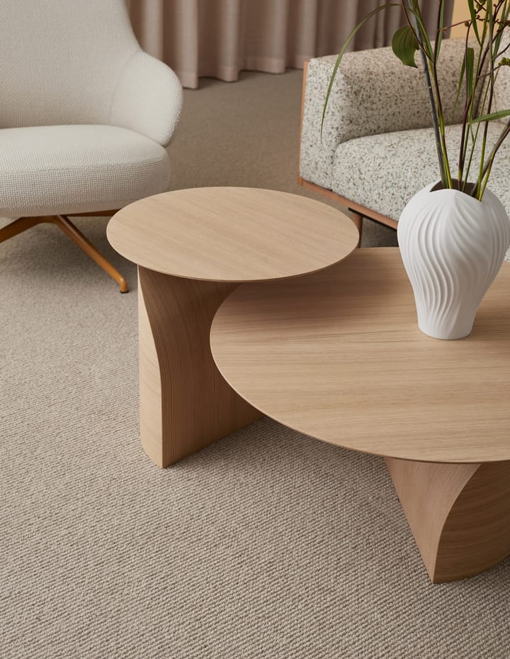 Savoa bord H45 cm, Ek vitpigmenterad Swedese