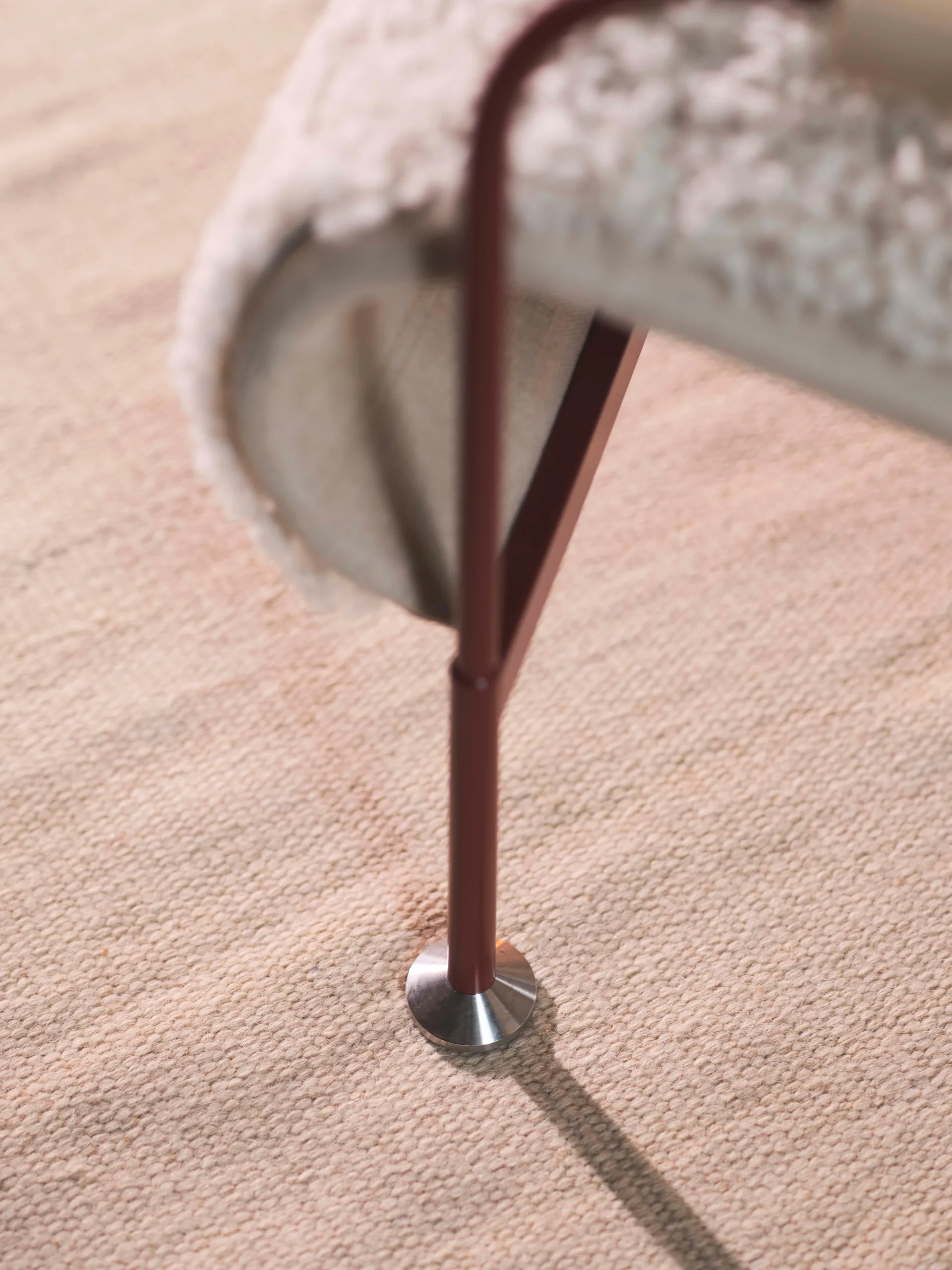 Serpentine fåtölj, Läder Elmo Soft Mörkbrun-tärnsjö Tobacco Swedese