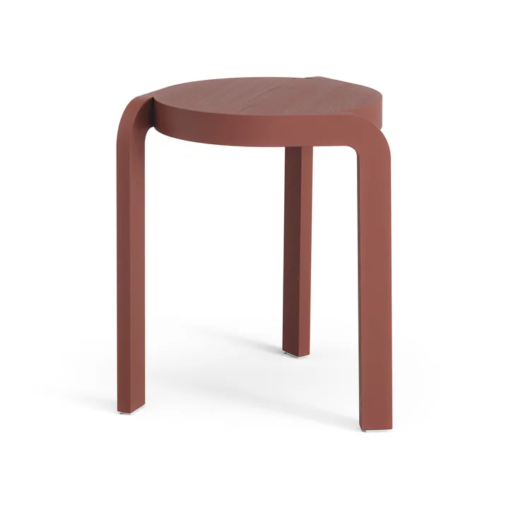 Spin rund pall H44 cm - Ask-english red, Ø32x44 cm - Swedese