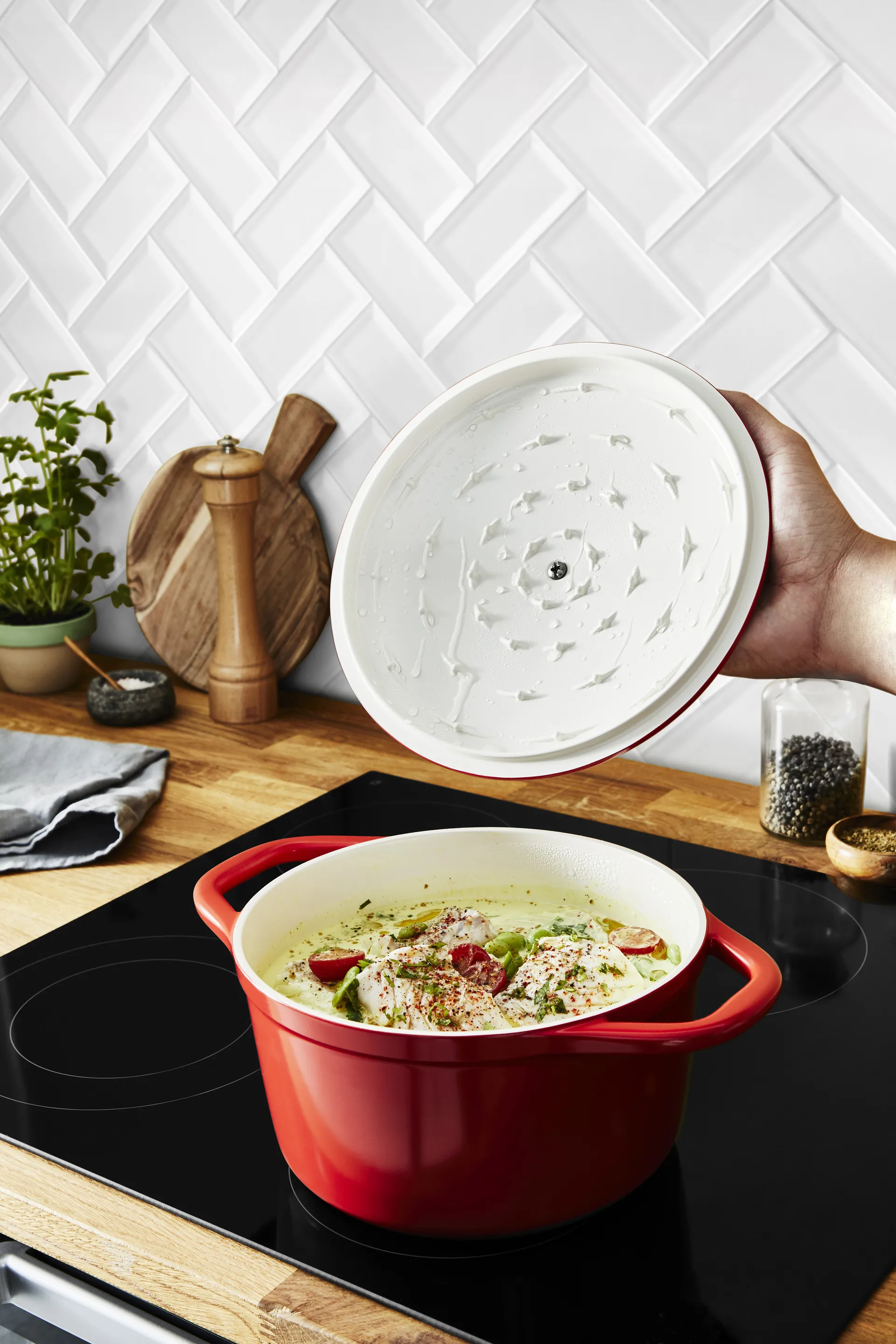 Air gryta 3,1 l, Röd Tefal