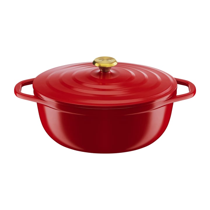 Air oval gryta 5,7 l - Röd - Tefal