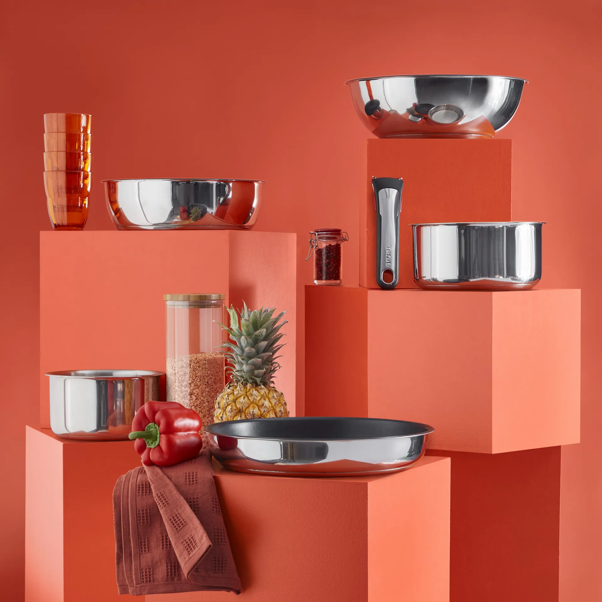 Ingenio Preference ON kastrullset, 3 delar Tefal