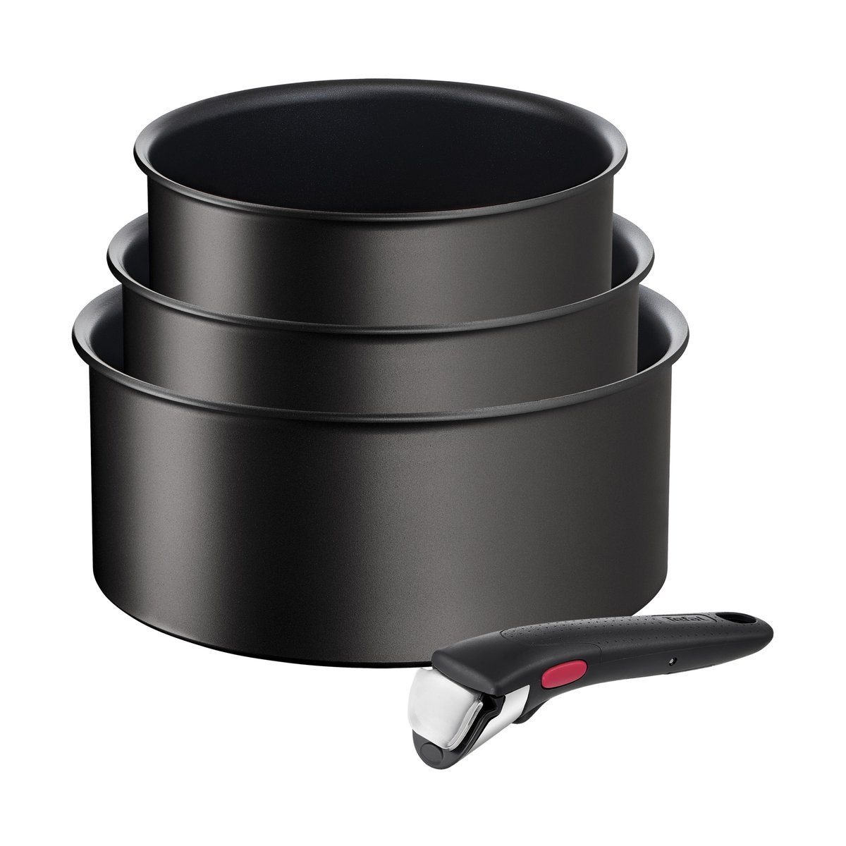 Tefal Ingenio Unlimited kastrullset 4 delar Svart | Skandinavisk Design | Grytset & Kastrullset | Svart