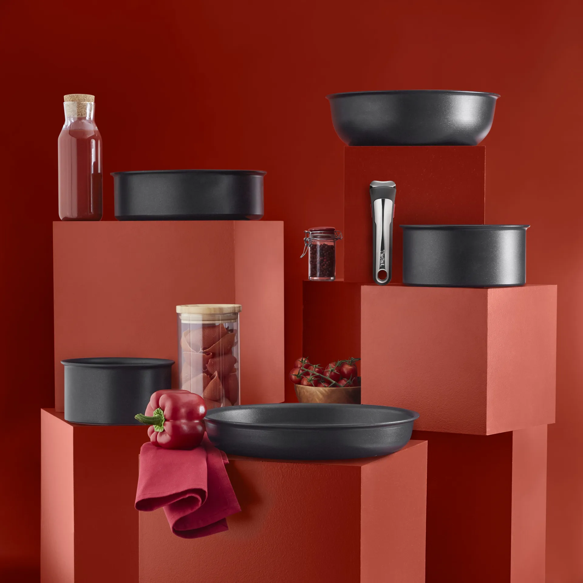 Ingenio Unlimited ON kastrullset, 4 delar Tefal