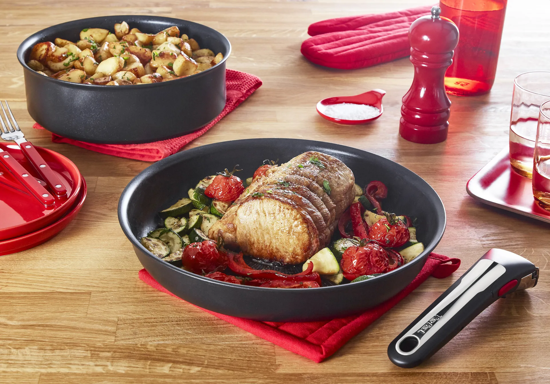 Ingenio Unlimited ON kastrullset, 4 delar Tefal