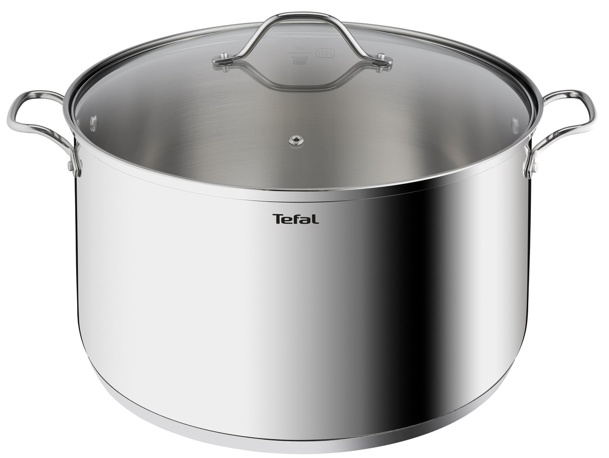 Tefal Intuition gryta 36 cm 20,3 l Rostfritt stål | Skandinavisk Design | Grytor | Silverfärgad