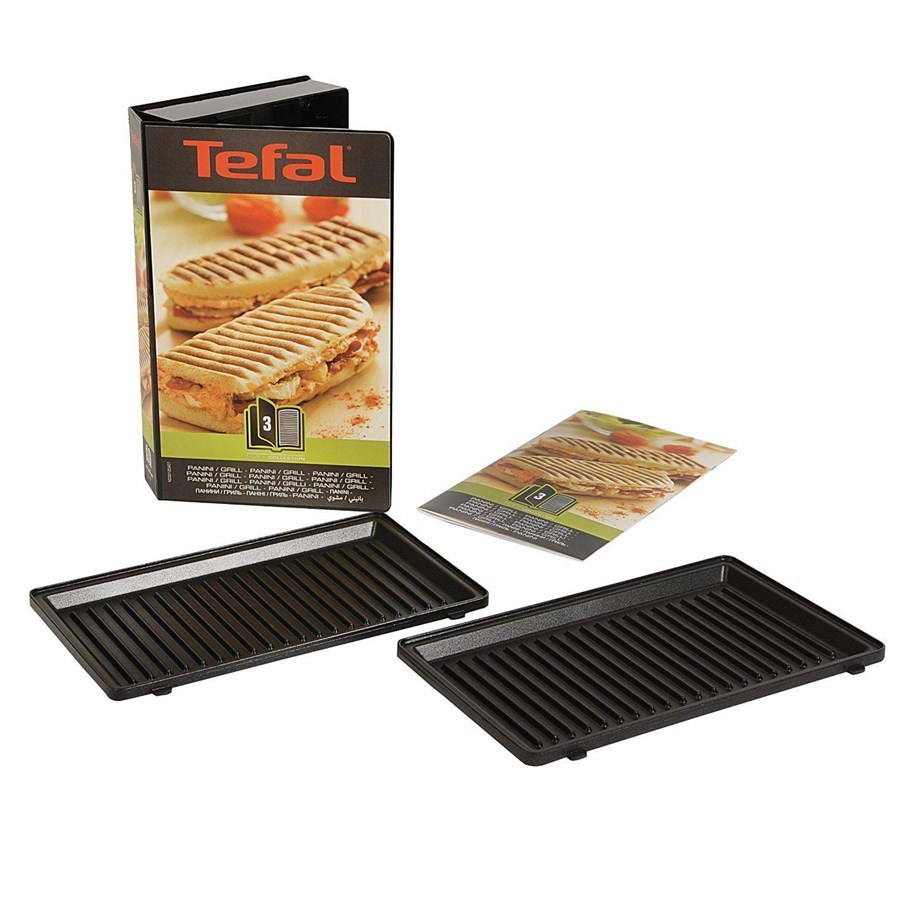 Tefal Snack Collection panini plåt till smörgåsgrill Svart