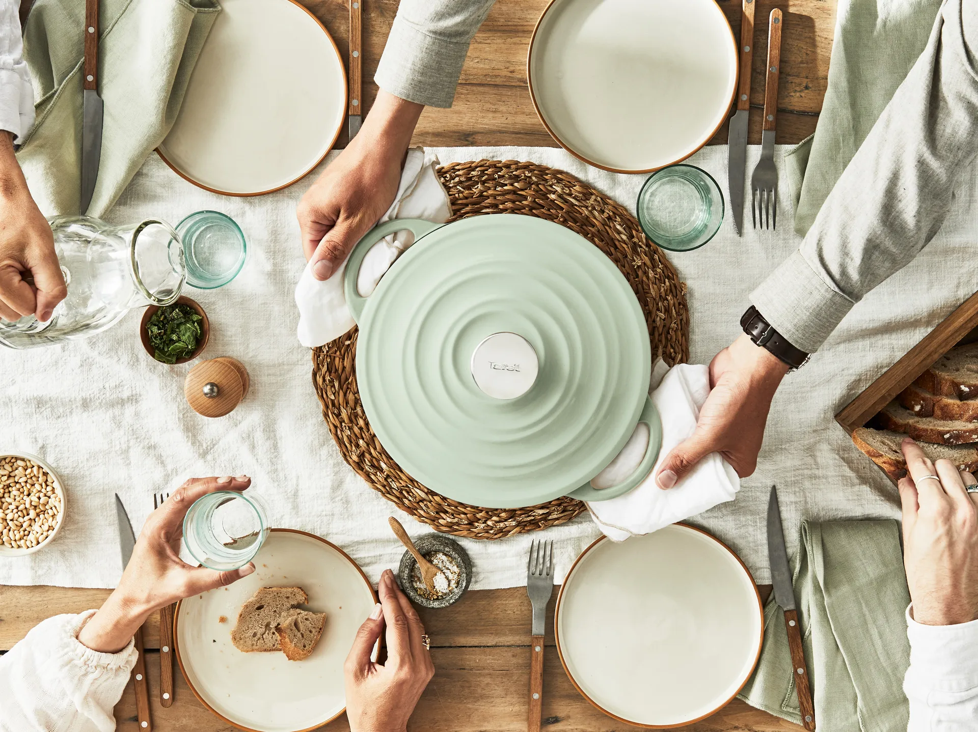 Tefal LOV rund gryta 5 L, Grön Tefal