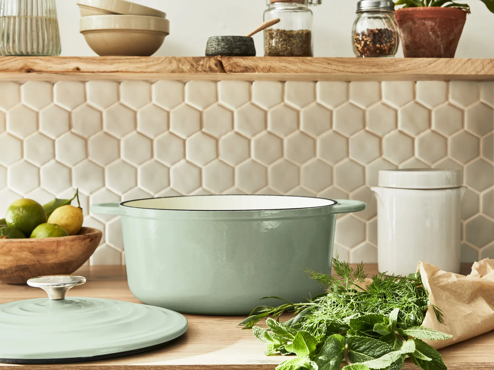 Tefal LOV rund gryta 5 L, Grön Tefal